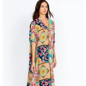 NWOT Johnny Was Jasper Lace Up Maxi Kaftan S/M